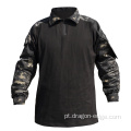 Black Multicam Combat Shirt Pads Pads Tactical Jersey
